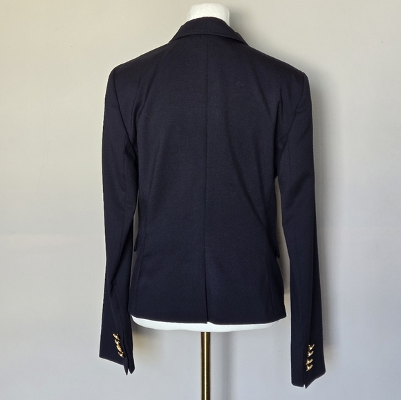 Brooks Brothers Stellita Fit U.S. Golf Assoc Gold Button Navy Wool Blazer 4 - Picture 3 of 12